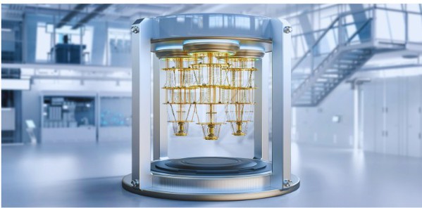 圖一 : 處於防護殼體中的量子電腦系統