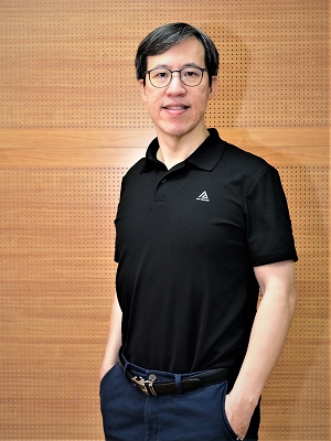 圖一 : 台灣機器人學會理事長林顯易(攝影/陳念舜)