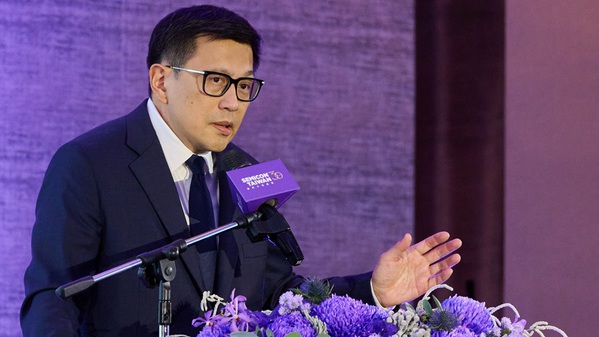 圖一 : SEMI全球行銷長暨台灣區總裁曹世綸表示，今年SEMICON Taiwan以「Transform Tomorrow 共構未來」為主題，回應巿場的結構性挑戰。