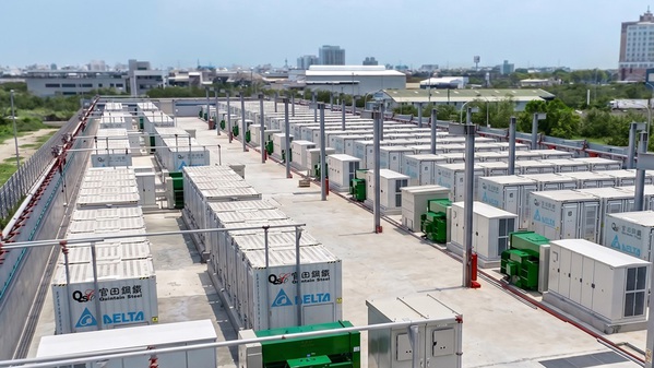 圖一 : 台達攜手官田鋼鐵打造80MW大型儲能系統正式併網啟用
