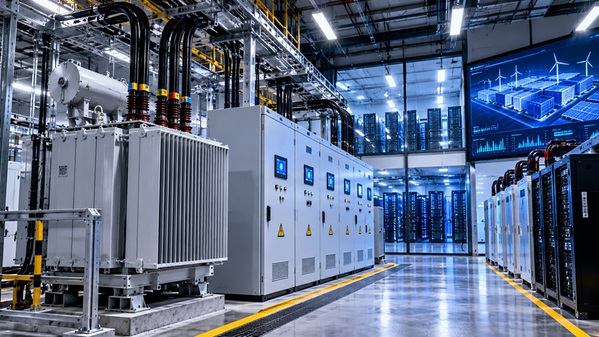 圖一 :  AI資料中心下一個瓶頸轉向電力設備，由於算力建設拉高用電，變壓器成為AI基礎建置新瓶頸。