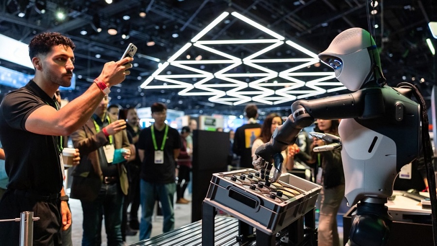 NVIDIA GTC Berlin 2026大會上，展示工業AI架構如何導入實體世界。