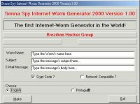 病毒產生器Senna Spy Internet Worm Generator 2000畫面