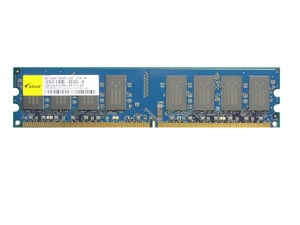 廣穎電通推出獨家代理之南亞Elixir DDR2 800 Unbuffered DIMM 2GB高容量記憶體模組（來源：廠商）
