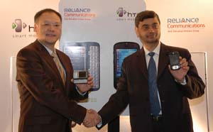 HTC與Reliance Communications策略聯盟  攜手進軍印度CDMA市場（來源：廠商）