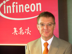 图为Infineon Access通讯产品营销副总裁Erwin Ysewijn。(Source:HDC)