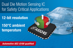 奧地利微電子推出全冗餘運動感測IC
