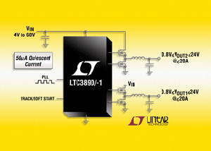 LInear推出高壓雙組輸出同步降壓DC/DC控制器 BigPic:315x225