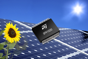 ST推出之首款整合功率最佳化（power-optimization）和功率轉換（power-conversion）重要功能的太陽能發電系統IC