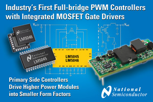 NS推内建MOSFET闸极驱动器的全桥式PWM控制器