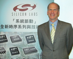 Silicon Labs時序產品總經理Mike說，產品線全面且完整，才夠資格稱為一站購足供應商。