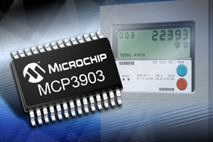 Microchip推出適用於三相電能計量的六通道類比前端元件