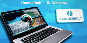 Thunderbolt成为Ultrabook新一卖点，NB业者可利用此传输界面接上外显加强绘图能力。