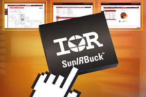 IR為SupIRBuck整合式負載點穩壓器系列，擴充線上設計工具，包含高壓（27 V）元件、15 A的電流額定值。
