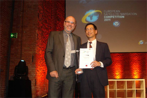 2011年歐盟伽利略創新大賽於台北時間20日上午舉行頒獎典禮。 BigPic:350x234