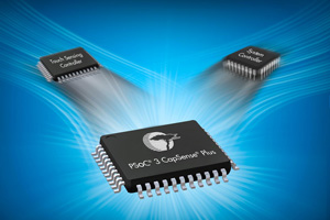 Cypress推出PSoC 3 CapSense Plus电容式触控感测解决方案，针对按钮、滑杆、触摸板以及近距感测等应用。