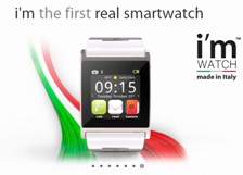 義大利i'm Watch即將於CES展推出「第一款智慧手錶」。