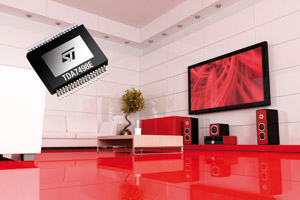 ST推出一款功率密度高的高性能模拟D类音效放大器TDA7498E。