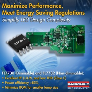 Fairchild其FL7730 PWM控制器和Power Supply WebDesigner (PSW)電源設計工具入選《EDN China》創新獎