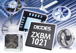 Diodes推出單相位無刷直流馬達前置驅動器ZXBM1021，提供多功能且小巧的變速控制解決方案。