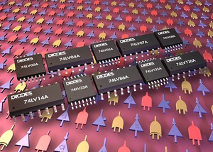 Diodes公司推出74LV低壓CMOS邏輯元件系列，速度和功耗皆勝於傳統的74AHC及74HC產品。