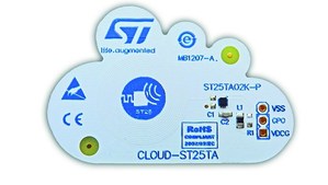 基于ST25TA02K晶片的CLOUD-ST25TA 评估板,能够加快穿戴式装置、产品识别及物联网(IoT)智慧城市应用的设计脚步。