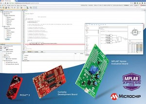 MPLAB Xpress IDE具有连接基于图形化使用者介面程式码产生器的介面，是全面的线上开发环境。