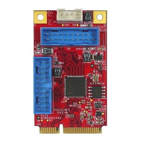 宜鼎國際推出EMPU-3201與EMPU-3401，可透過系統內mPCIe插槽擴充2埠與4埠USB 3.0。
