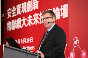 UL 全球資深副總裁暨技術長 Donald Talka 於《物聯網大未來技術論壇》擔任開場嘉賓,以「安全」貫穿核心