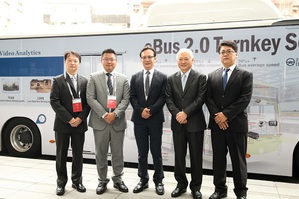 研華與凱勝綠能合作智慧電動巴士，目前已於台中市、桃園市搶先上路。