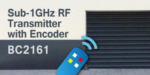 HOLTEK新推出BC2161 Sub-1GHz具編碼器的RF發射器