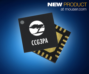 貿澤供貨通過Quick Charge 4認證的Cypress CCG3PA控制器，可支援智慧型手機快速充電。
