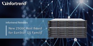 Infortrend 推出全新的25GbE主機板支援GS儲存系列