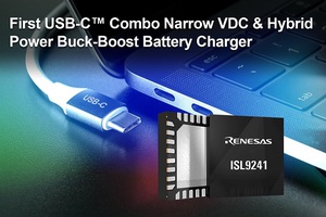 瑞薩電子推出針對行動電腦設備而設計的USB-C二合一降壓-升壓電池充電IC