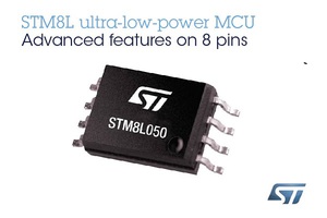 意法半导体STM8L050在低成本8脚位封装内整合丰富类比外设和DMA控制器，为市场提供更多选择