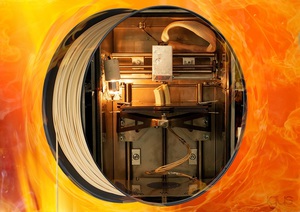 igus利用自製的高溫3D列印機推進高溫線材的開發