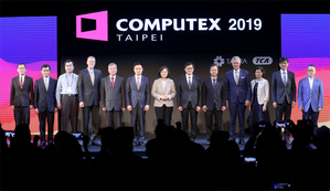 COMPUTEX 2019举行开幕典礼，由总统蔡英文偕同国内外重要贵宾，为五天展会揭开序幕。