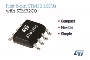 意法半導體推出適用於簡單應用的首款8腳位STM32微控制器