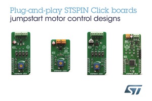 意法半導體推出STSPIN模組，為MikroElektronika Fusion for Arm Ecosystem開發板加入高性能馬達驅動器