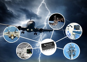 Microchip推出新款二极体阵列产品，可保护飞机、太空系统和关键基础设施免受突波、尖波和静电的影响