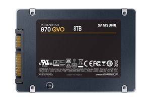 三星電子宣布將推出第二代四層儲存單元（QLC）快閃固態硬碟870 QVO SATA SSD