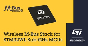 意法半导体导入Stackforce的wM-Bus智慧电表汇流排协定堆叠，丰富STM32WL无线微控制器生态系统