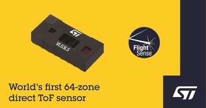 意法半導體推出首款多合一多區直接飛行時間感測器模組VL53L5
