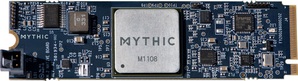Mythic類比矩陣運算處理器M1108 AMP，創新採用類比運算架構來開發AI處理器，實現35 TOPS的優異推論效能，且最高功耗僅4W，推升邊緣運算裝置量產的市場潛力。