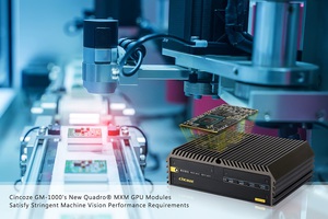 德承旗下機器視覺應用機種GM-1000全新導入兩款Quadro MXM GPU系列模組：MXM-RTX3000與MXM-T1000，完善了不同運算需求的選擇性。