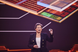 AMD总裁暨执行长苏姿丰展示AMD全新3D chiplet技术