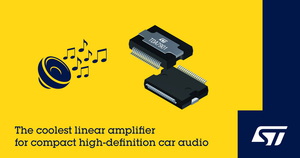 意法半導體推出高整合度車規音訊放大器，兼具高音質與G類效能