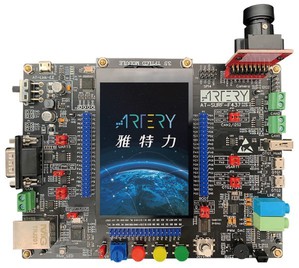 AT-SURF-F437體驗板配備3.5-inch 320x480 TFT-LCD