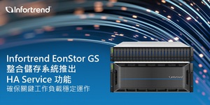 Infortrend EonStor GS整合儲存系統推出HA Service功能,確保關鍵工作負載穩定運作