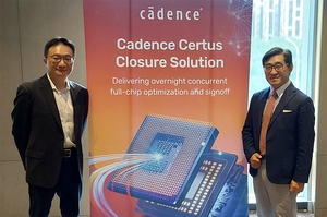 Cadence數位與簽核事業群的滕晉慶（Chin-Chi Teng）博士(左)；台灣區總經理Brian Sung